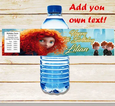 

Customized Personalized Brave Bottle Water Labels Stick Baby Shower Birthday Party Decorations Kids Party Supplies Candy Bar