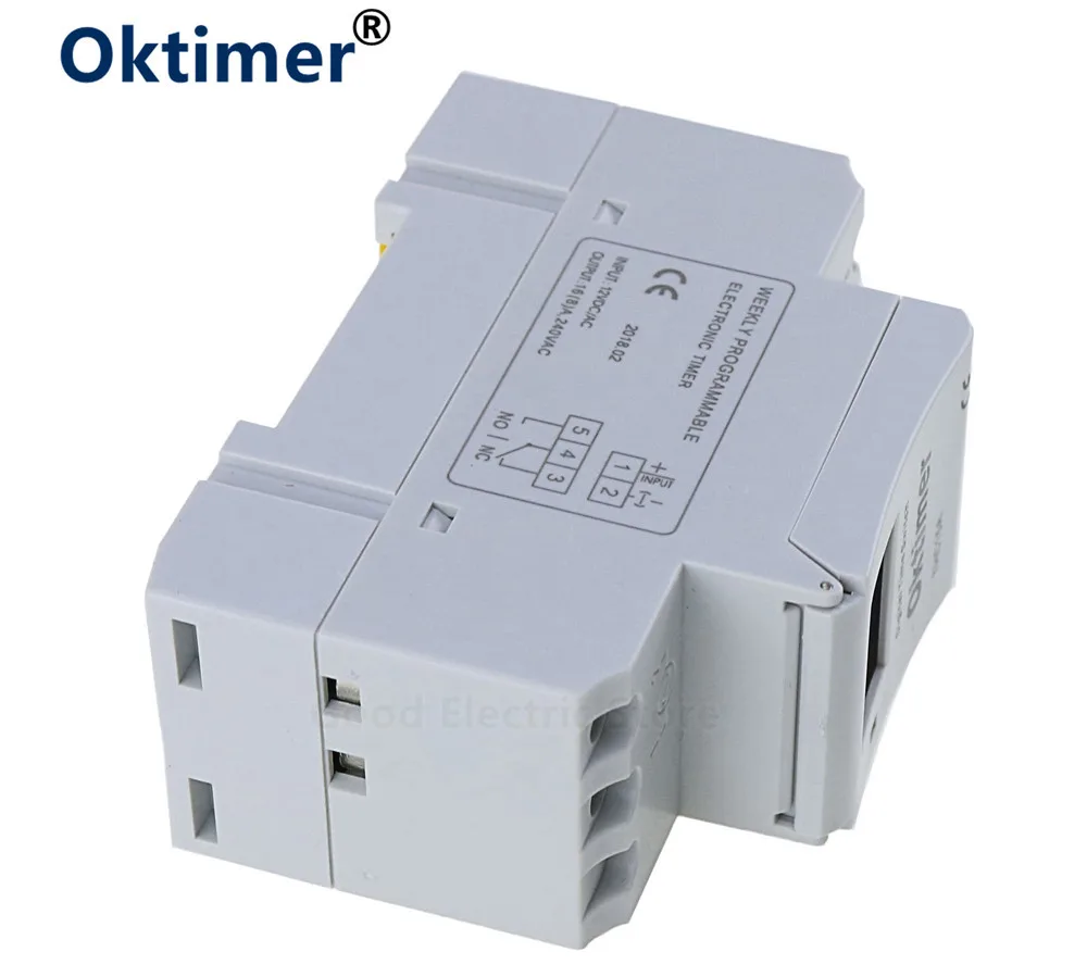 Oktimer THC15A TP8A16 THC 15A синий DIN направляющий цифровой программируемый ЖК дисплей