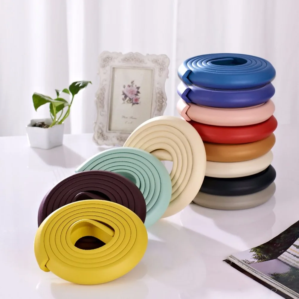 

2M U Shape Household Extra Thick Furniture Table Edge Corner Protections Desk Cover Protectors Foam Baby Safety Bumper Guard