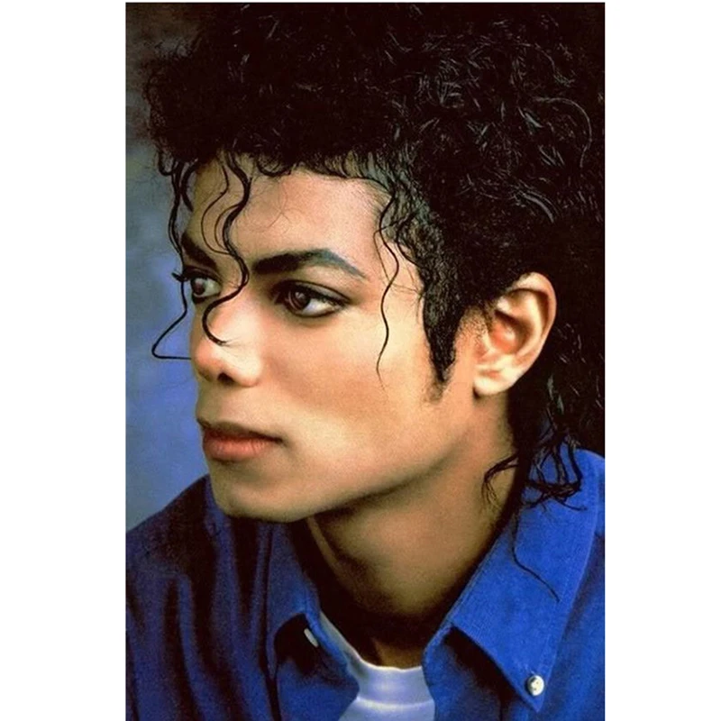 Full Square Rhinestone DIY Diamond Embroidery Michael Jackson 5D Diamond Mosaic Painting Room Decor Portrait Crystal Embroidery