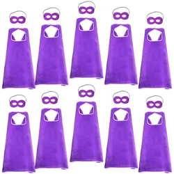 90*70 cm SPECIAL Custom Superhero Cape Set Costume Boys Girls Superhero Purple Cape Mask Party Decorations Christmas Capes 90*70 cm SPECIAL Custom Superhero Cape Set Costume Boys Girls Superhero Purple Cape Mask Party Decorations Christmas Capes