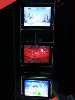 

A4 Single Sided Acrylic Frameless Poster Frame Real Estate Agent LED Lighting Window Display Lightbox