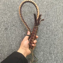 Прочный 60 см для верховой езды укороченный ручной работы плетеный для верховой езды кнуты конные принадлежности кожа Кнут конные гоночные хлысты