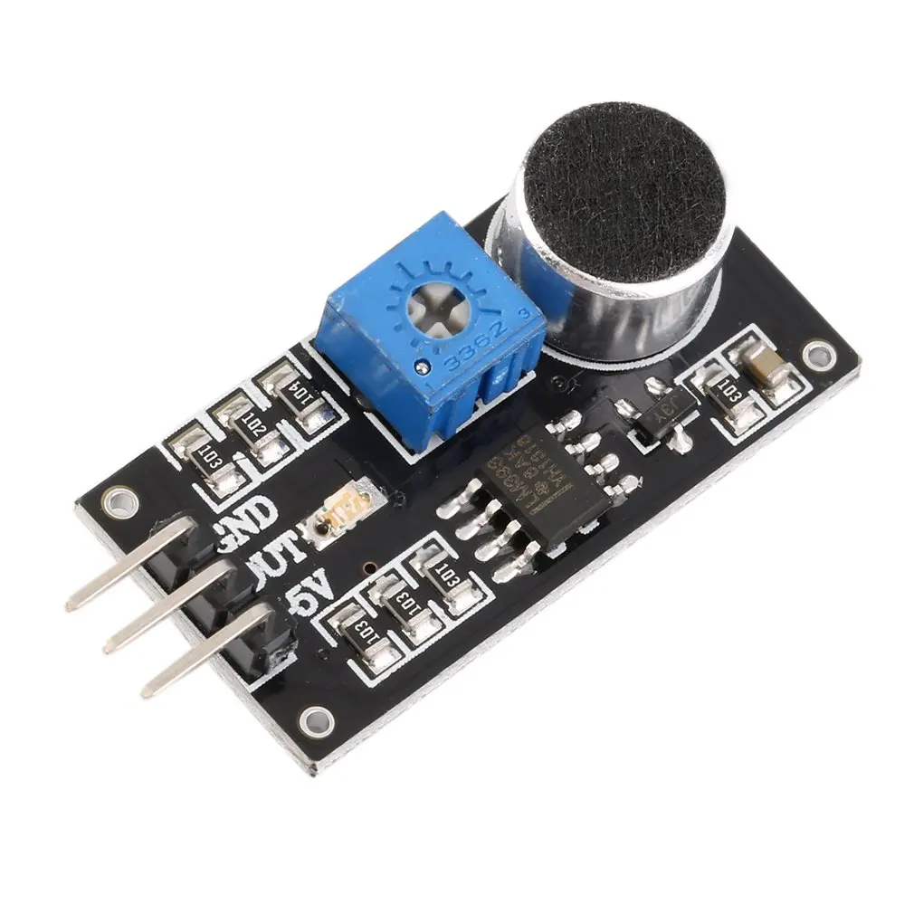 

1 x Sound Detection Sensor Module Voice Sensor for Arduino Smart Car With signal output indication Light Weight