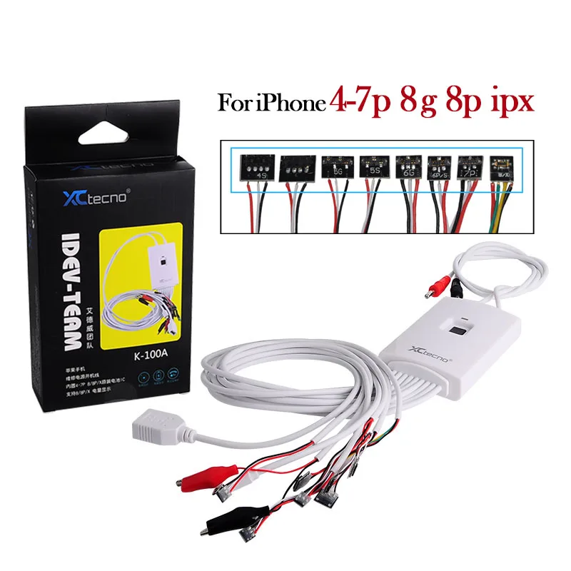 

Power Supply test Cable for iPhone 8G 8P X 7G 7P 6S 6SP 6G 6P DC Power control test Wire support ios11