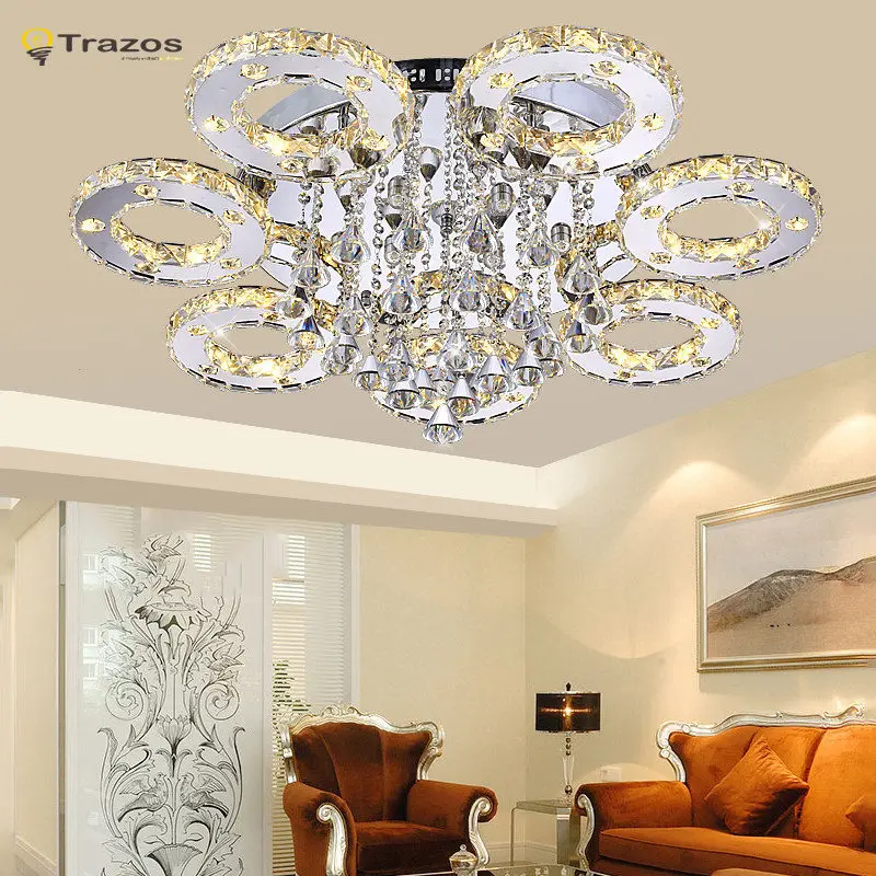 ==> [Free Shipping] Buy Best Modern Led Crystal Ceiling Lights For Living Room luminaria teto cristal Ceiling Lamps For Home Decoration Free shipping Online with LOWEST Price