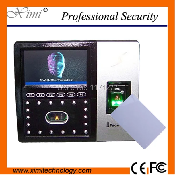 

Free shipping face scanner access control MF card reader 4.3inch screen GPRS TCP/IP network biometric machine time attendance