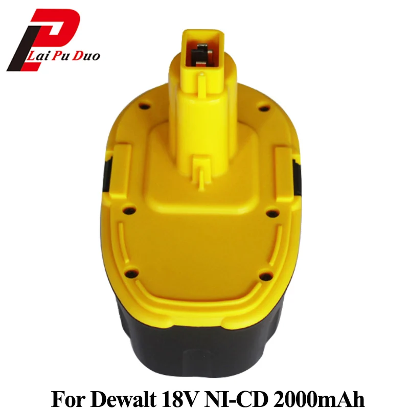

2.0Ah 18V NI-CD Power Tool Rechargeable Battery For Dewalt :DC9096,DE9095,DE9098,DC212,DC330,DE9096,DC380KA,DC330KB