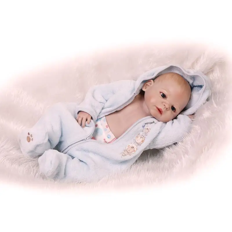 Lifelike Reborn Baby Doll Full Silicone Anatomically Correct Boy 23/" Bathing Toy