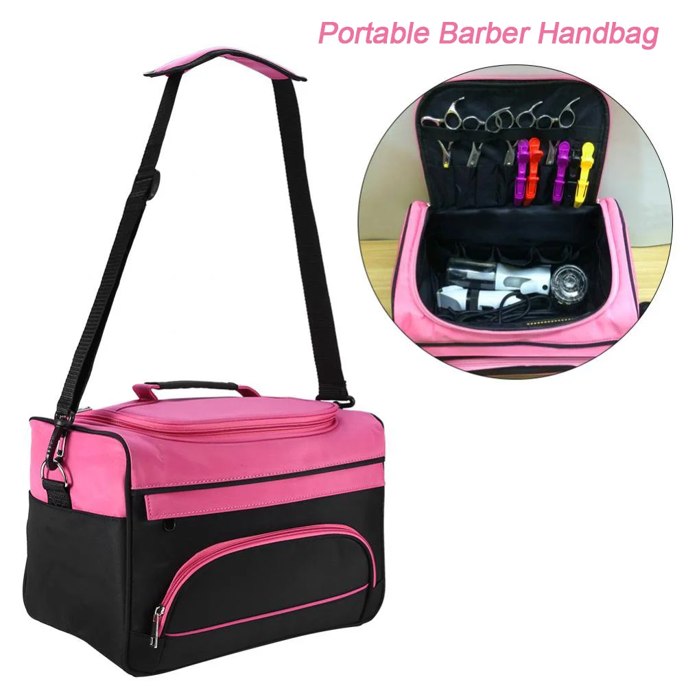 Portable Salon Barber Handbag Hairdressing Comb Tools Bag Makeup