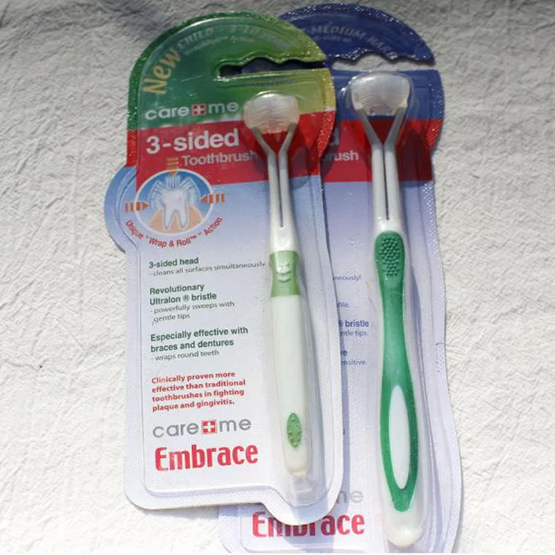 3 Sided Ultrafine Soft Bristle Kids Toothbrush 15.2cm Kids Cleaning Brush Health Baby Teething for 4 Colors 3 Sided Ultrafine Soft Bristle Kids Toothbrush 15.2cm Kids Cleaning Brush Health Baby Teething for 4 Colors