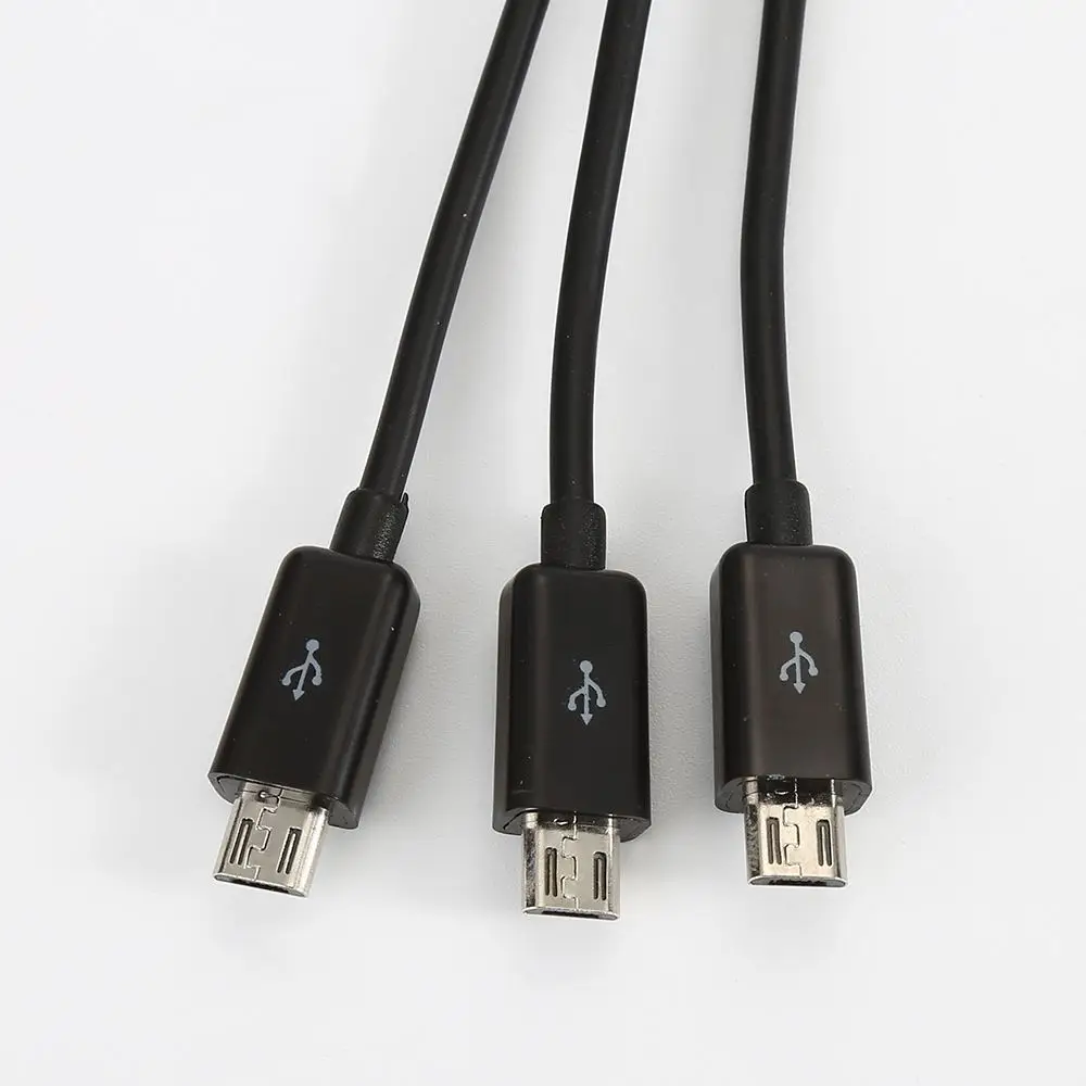 High Quality 1 to 3 Splitter USB Male to 3 Micro USB Male Connector