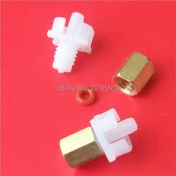 

DX6 ink damper connector /Eco solvent printer Mutoh Valuejet VJ1618/ VJ1614E / Titan-jet Wit-color dumper copper 20X