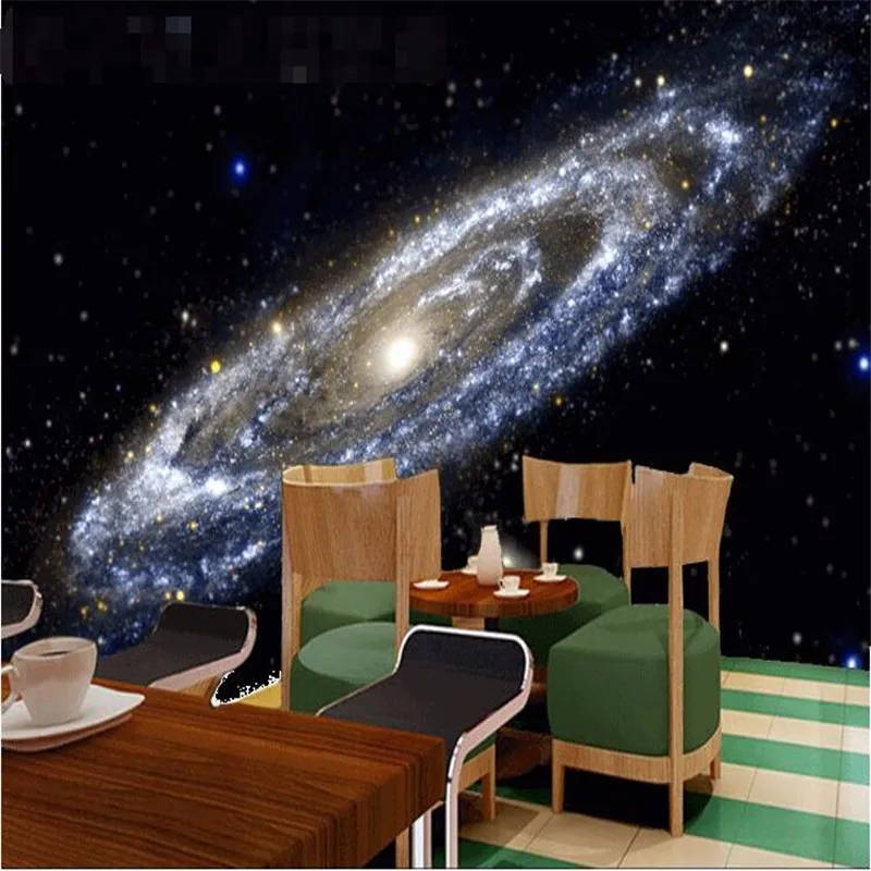 Custom-photo-wall-paper-Disk-of-the-Milky-Way-Galaxy-bright-black-hole-ceiling-large-mural