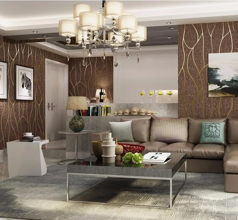 Papel de Parede Rolo de Papel de Parede Sala de Estar Papel de Parede para Paredes Beibehang 3d Curvo Listrado Alívio Rolo de Europa Moderna para Paredes 3 d Decoração da Sua Casa 19 High Quality living room wallpaper