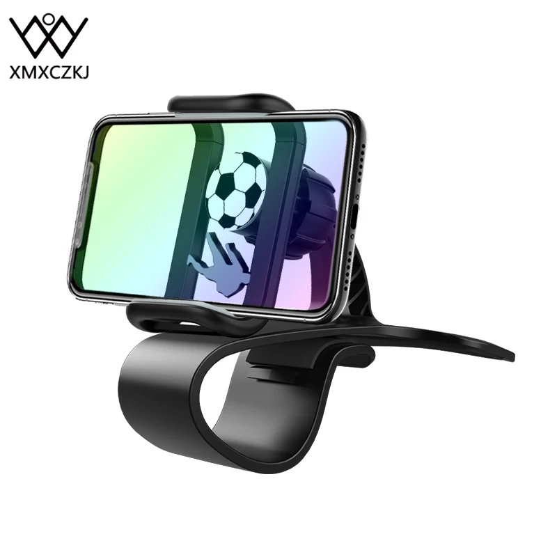 

XMXCZKJ Car Mount HUD Smart Phone GPS HolderUniversal Cradle Adjustable Non-Slip Holder for Safe Driving for iPhone X clip stand