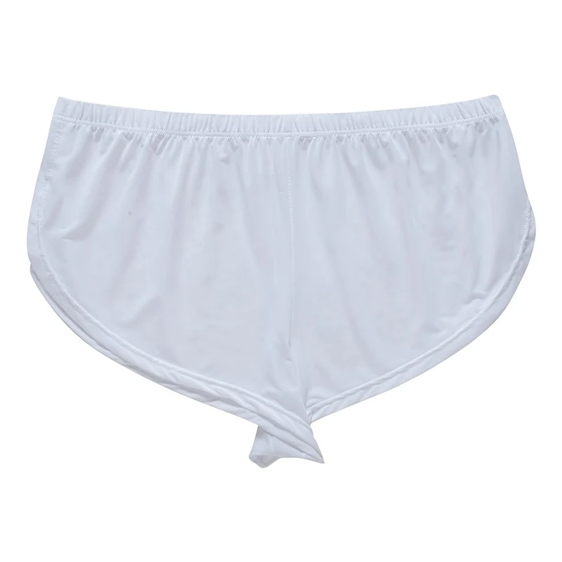 

Home Sleep Bottoms Comfortable Loose Underwear Men's Shorts Casual Homes Family Breech Man Satin Lounge Smooth Briefs