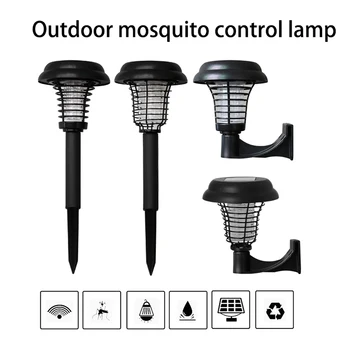 

Solar Lamp Mosquito Control Lamp Power Outdoor Waterproof Mosquito Killer lamp Anti-Mosquito Garden Lawn Pest Control Fly Bug