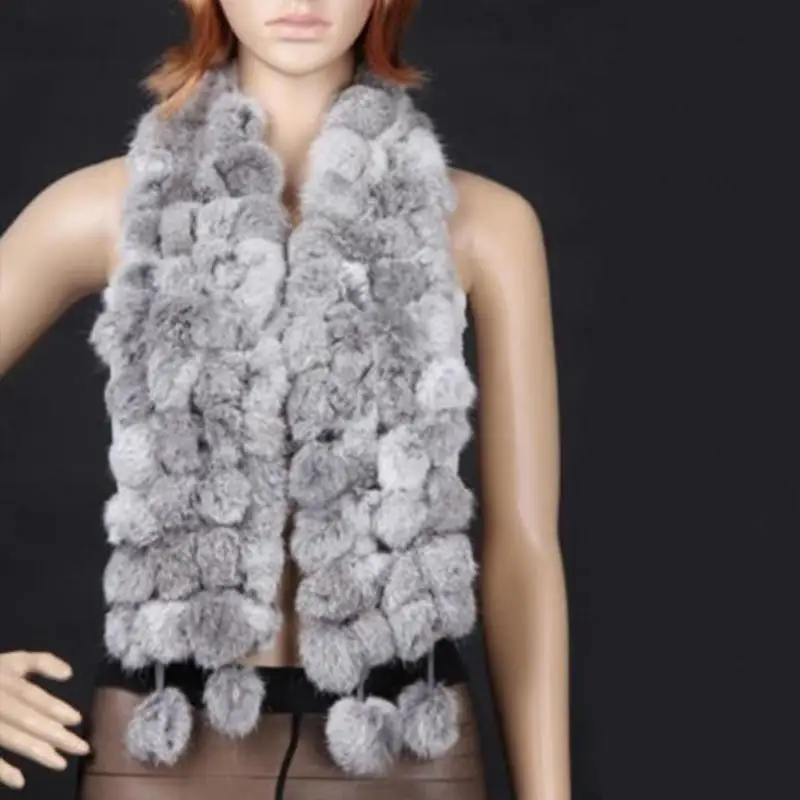 

2019 New Winter Unique Stylish Comfortable Faux Fur Shawl Hairball Warm Collar Stole Scarves Scarf 4 colors #913