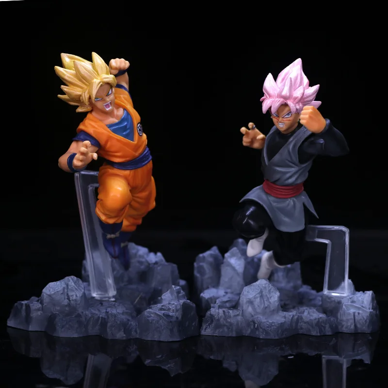 Dragon Ball Z Trunks розовый Темный Гоку Супер Saiyan Боевая версия. 3 вида стилей фигурка DBZ Goku фигурка коллекция 12 см