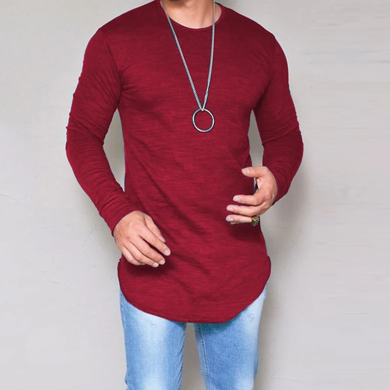 10 Colors Plus Size S-4XL 5XL Summer&Autumn Fashion Casual Slim Elastic Soft Solid Long Sleeve Men Shirts Male Fit Tops Tee 10 Colors Plus Size S-4XL 5XL Summer&Autumn Fashion Casual Slim Elastic Soft Solid Long Sleeve Men Shirts Male Fit Tops Tee