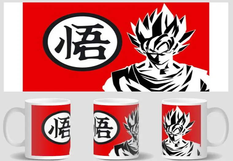 Dragon Ball Z mugs goku mugs heat changing color heat reveal kid magic