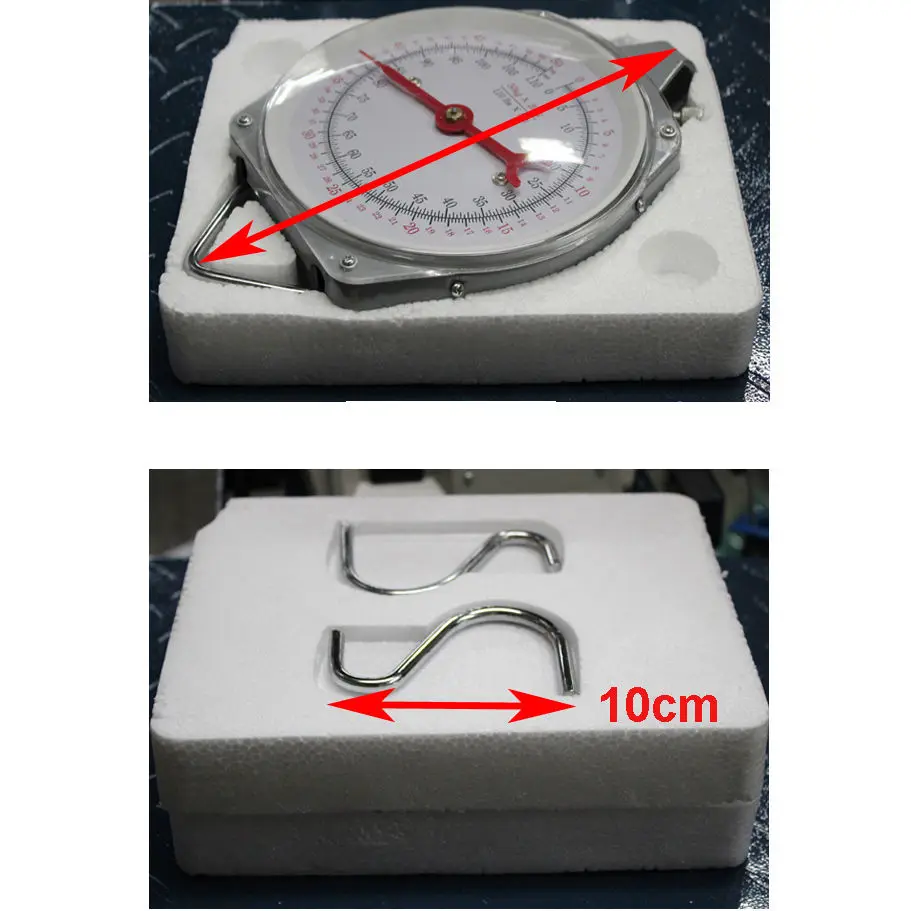 Подвесные весы 100 кг 220lbs емкость рыболовные охотничьи весы сплав механические с 2 крючками