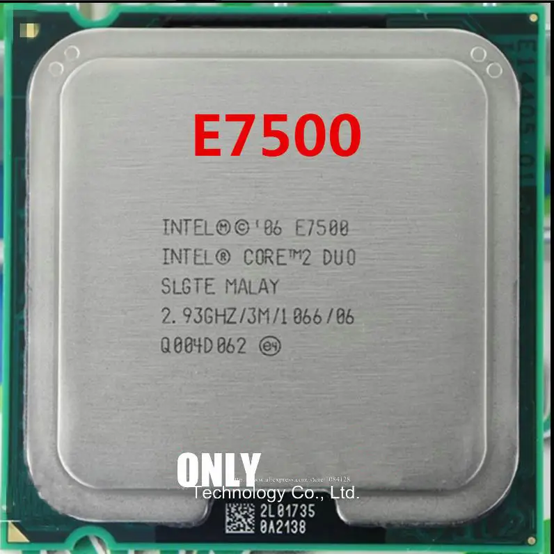 een miljoen prijs schuif Free Shipping Core 2 Duo E7500 Processor(2.93ghz/ 3m /1066mhz)desktop  Lga775 Scrattered Pieces - Cpus - AliExpress