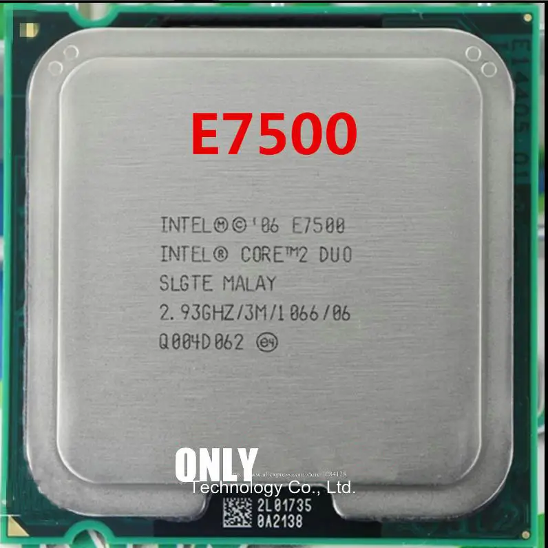 latest processor free shipping Core 2 Duo E7500 Processor(2.93GHz/ 3M /1066MHz)Desktop LGA775 scrattered pieces amd processor