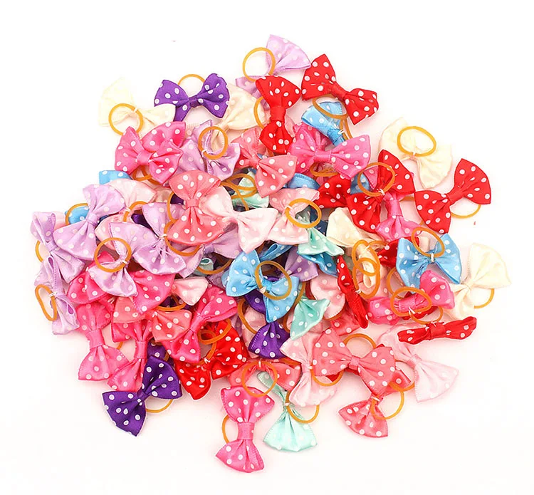 Colorful Small Hair Bows Set for Cat and Dog - 1mrk.com