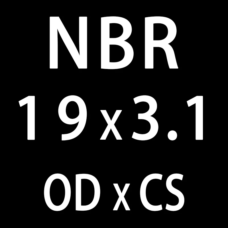 50 шт./лот резиновым кольцом NBR уплотнительное кольцо 3,1 мм Толщина OD10/11/12/13/14/15/16/17/18/19/20 мм уплотнительное кольцо прокладка кольца шайба - Цвет: OD19mm