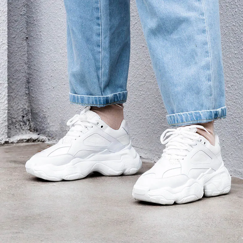 Ceny Prova Perfetto 2019 Celebrity Sneakers kobiety Trendy Chunky Buty dla taty kobieta Buty Damskie gruba podeszwa Buty Damskie na platformie Femme