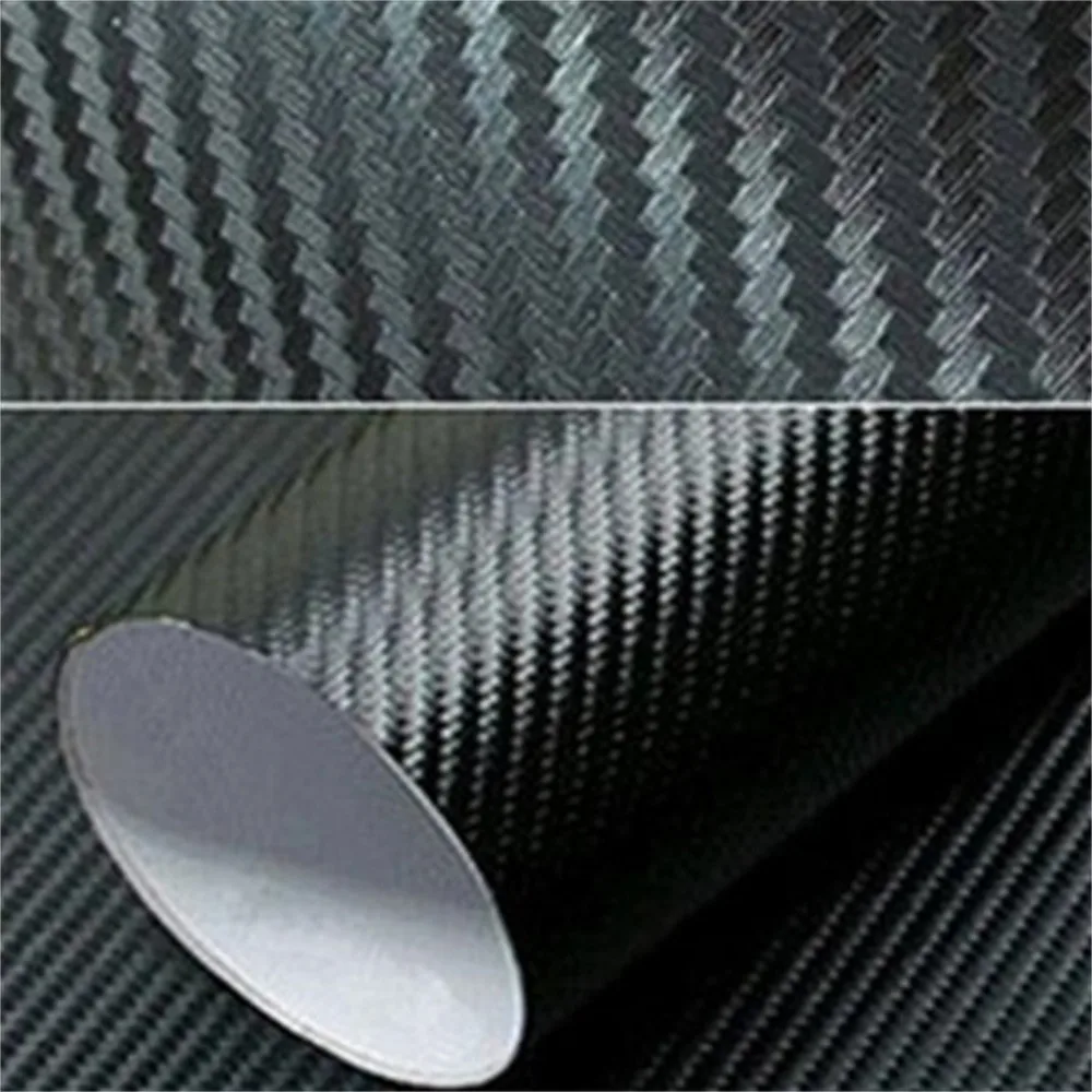 

New car stickers 1.27*0.3MBlack 3D Carbon Fiber Vinyl Car DIY Wrap Sheet Roll Film Sticker Decal Car Decoration accessories