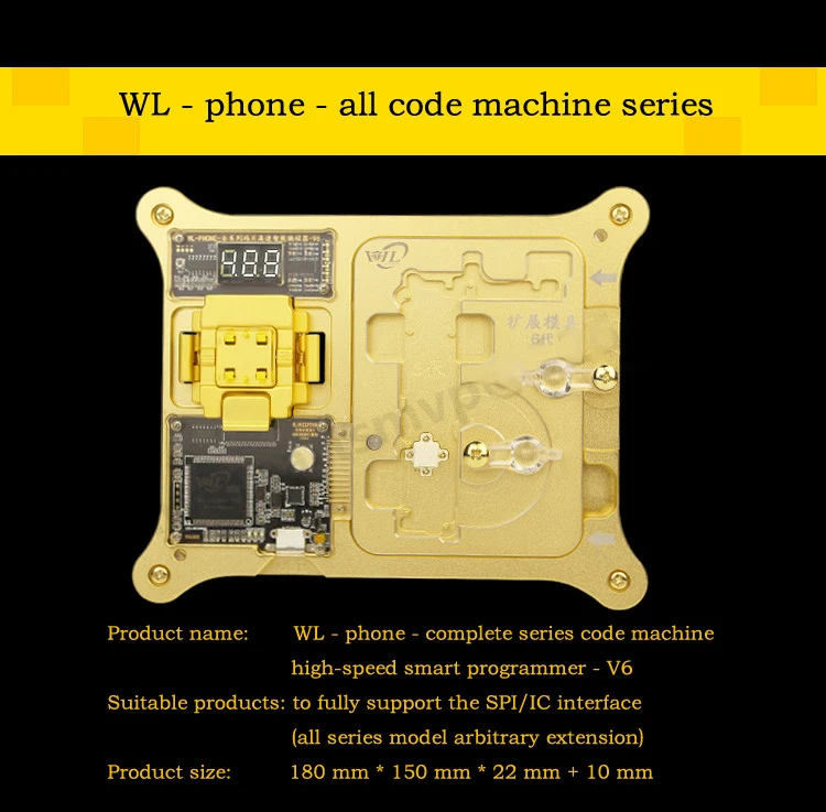 

wozniak WL high-speed chips programmer testing frame support 4 s / 5/5 6/6 s/p / 6 s/sp code to read and write