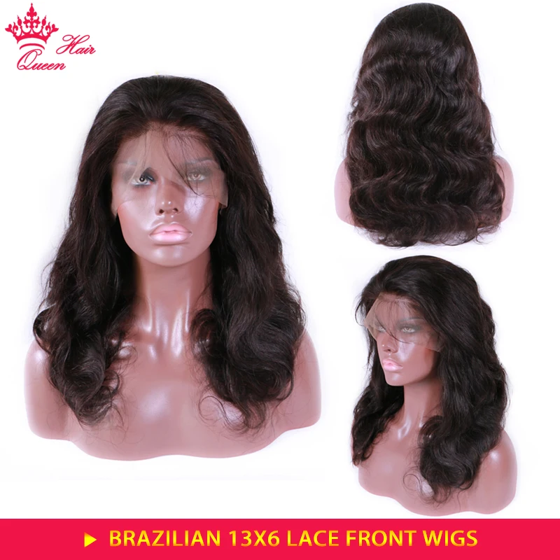 Queen Hair Products Body Wave 13x6 Lace Front Wig Brazilian BIG Lace