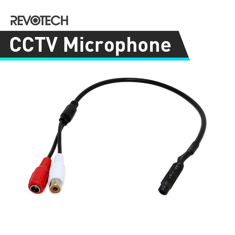 

Mini Audio CCTV Microphone Surveillance Wide Range Sound Pickup Audio Monitor for Security Camera