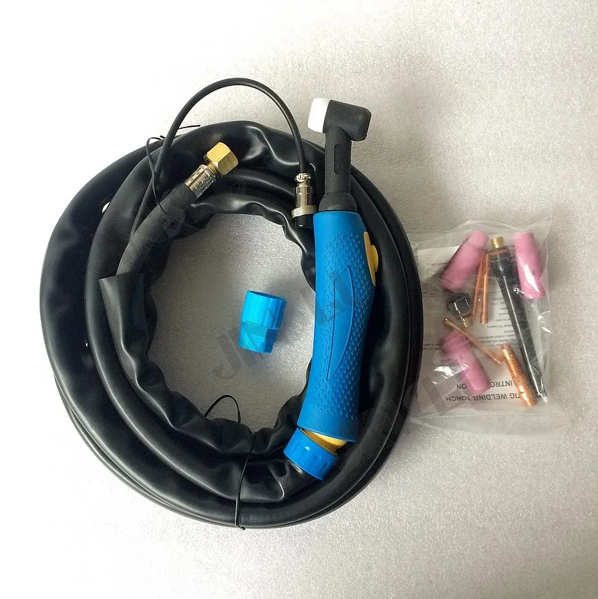 

Free shipping WP-26 Air Cooled Argon Arc welding torch 4M with blue handle