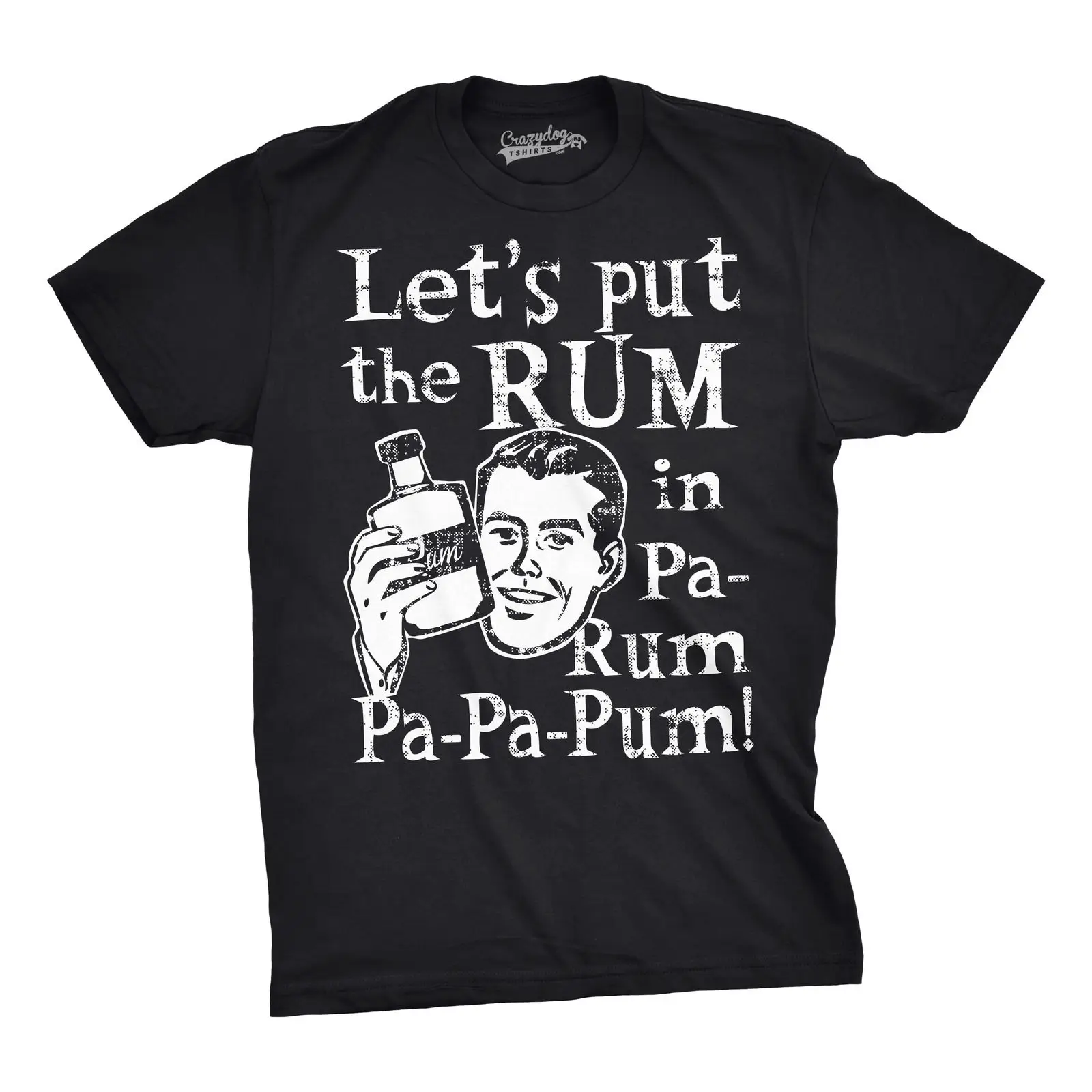 Lets Put the Rum In Pa Rum Pa Pa Pum Tshirt Funny Christmas Drinking
