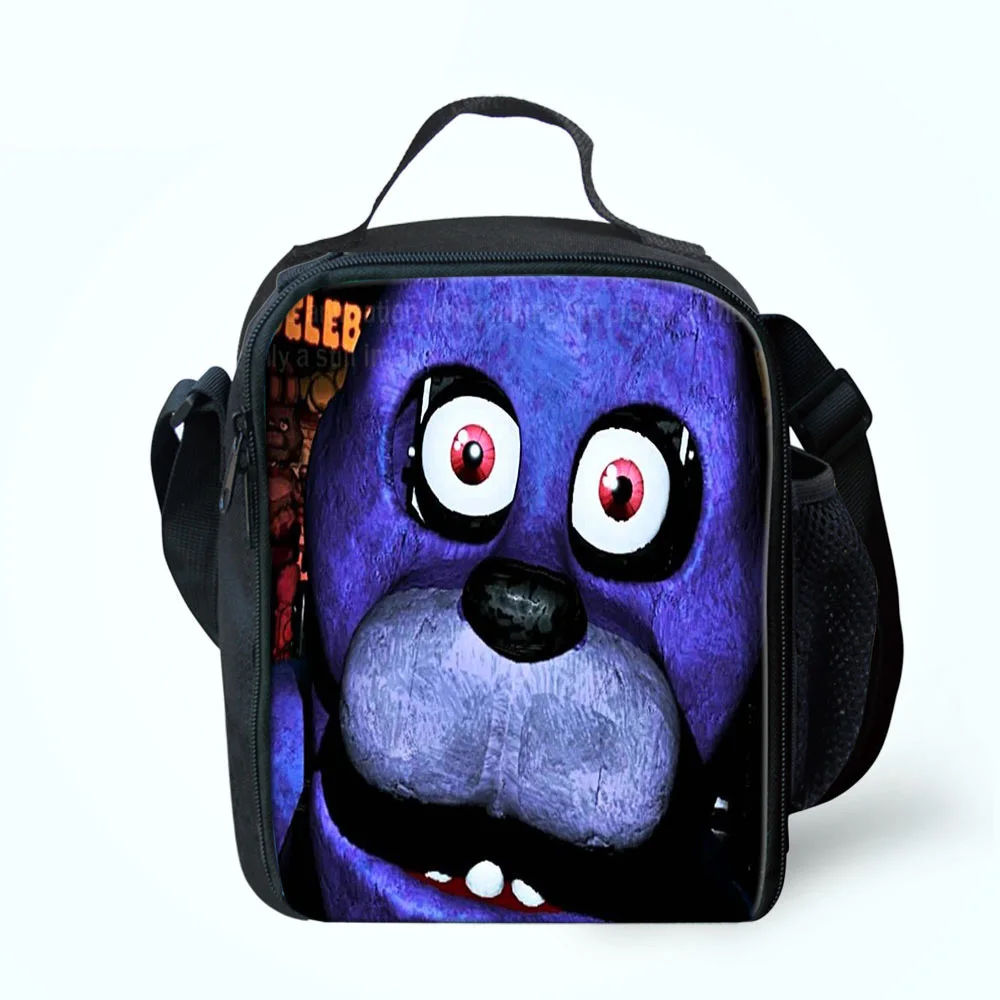 Индивидуальные Five Nights at Freddy's игры печатных детей сумка для обеда изолированные мультфильм lancheira для женщин сумки для обедов мальчиков