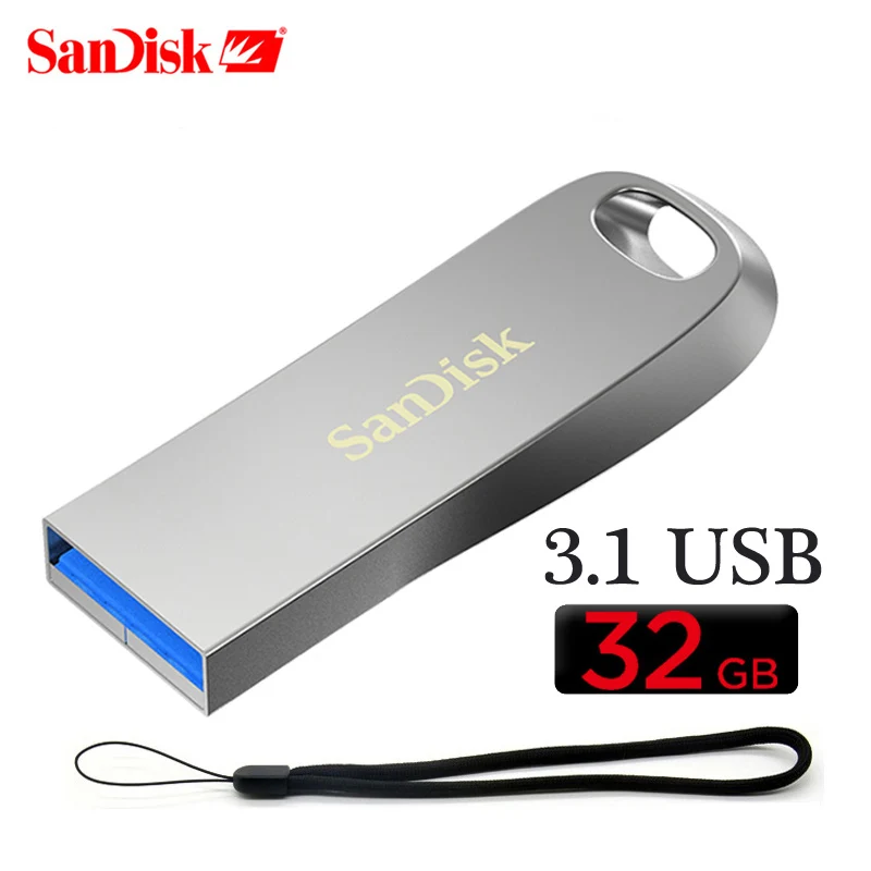 Новинка sandisk ультра роскошный металлический корпус usb флеш-накопитель 256 ГБ 32 ГБ 16 ГБ USB флеш-накопитель 128 Гб карта памяти USB 3,1 64 ГБ