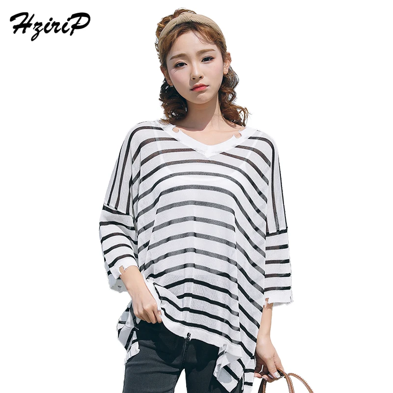 korean striped t shirt