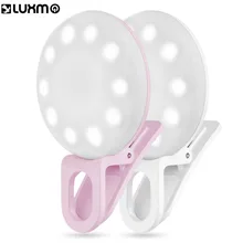 

Ring On The Phone LED Photography Flash Light Up Selfie Luminous Lamp For IPhone 7 Plus 6 6S Plus 5s 5C Xiaomi LG Samsung HOT