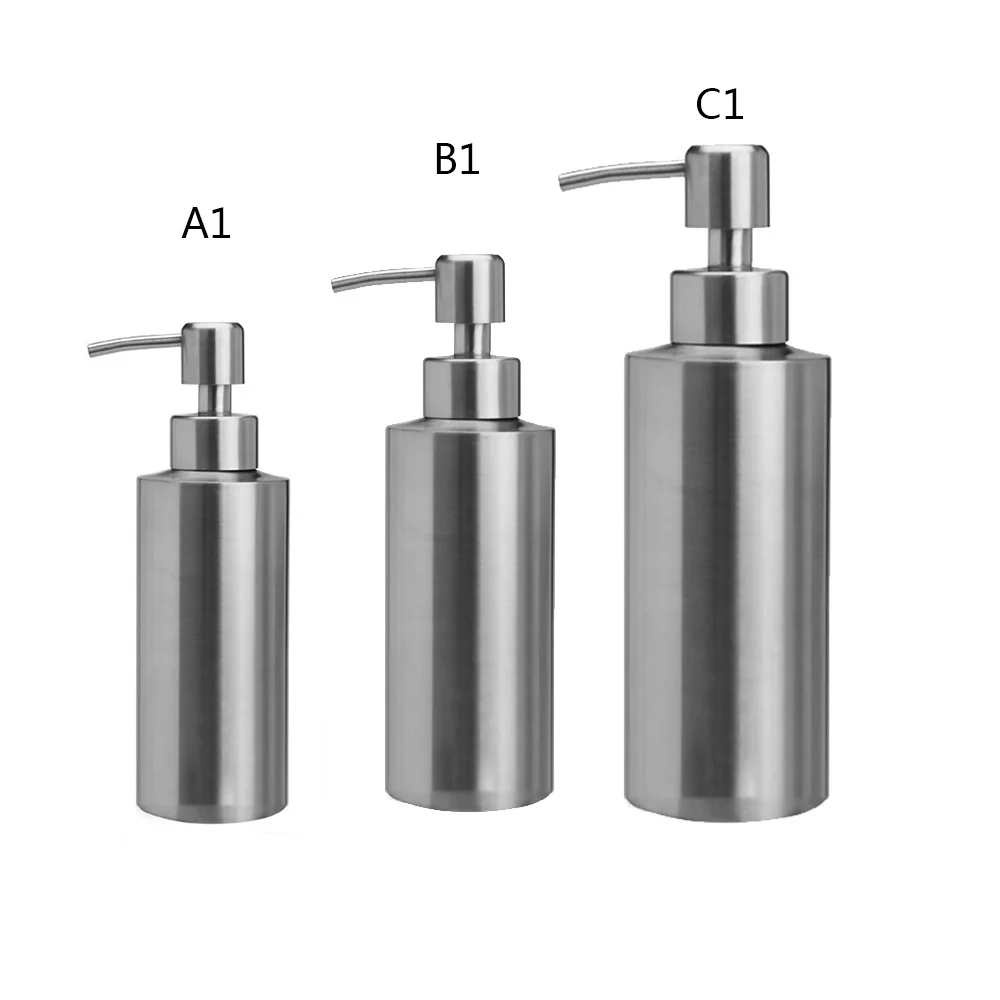 Дозатор мыла из нержавеющей стали 250/350/550 мл лосьон для ванной держатель бутылки насоса кухонная бутылочка для шампуня коробка контейнер