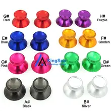 8 цветов Алюминиевый металлический колпачок s для Playstation 4 PS4 контроллер 3D Аналоговый джойстик сеточный колпачок аналоговый стик