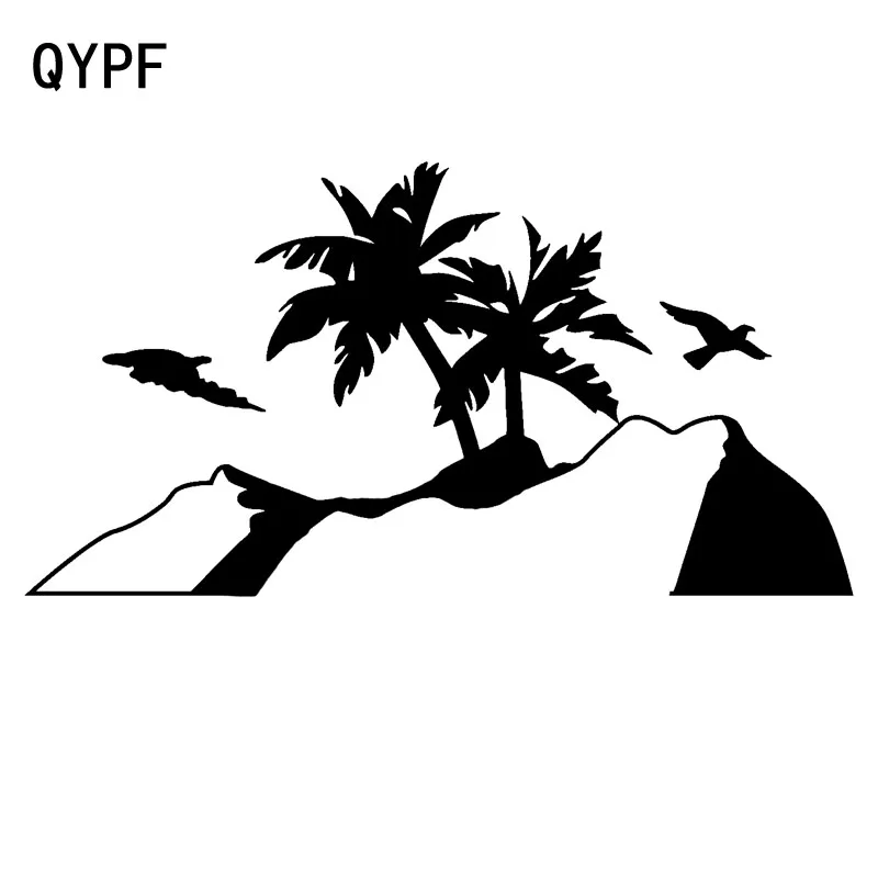 

QYPF 19.3cm*10.4cm In The Peak Time Mountain Infinite Romance Vinyl Car Sticker Extremly Window Decal C18-0291