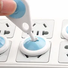 Новинка, 6 шт., русская, европейская, стандартная, Детская электрическая розетка, двухфазная Безопасная крышка с замком для детей, Safet