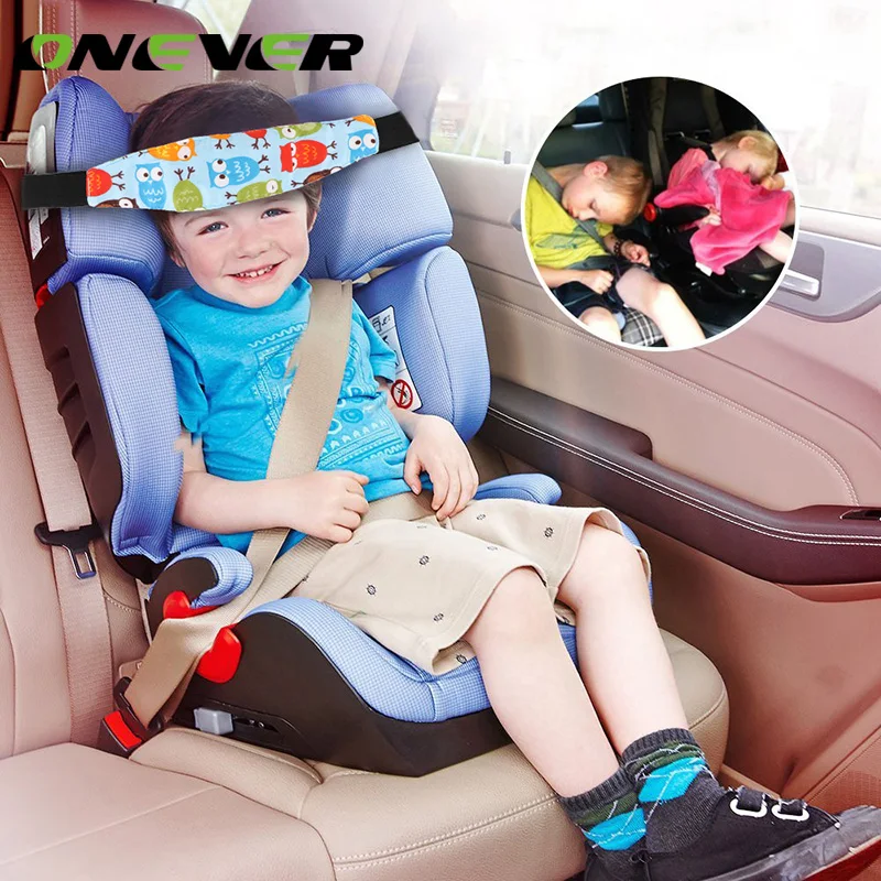 

Onever Car Safety Seat Sleep Positioner Strollers Baby Stroller Accessories Adjustable Head Support Fastening Belt