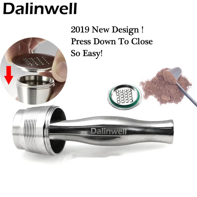 Best Price New Stainless Steel Nespresso Reusable Cafetera Capsules With Press Coffee Steel Tamper Refillable Coffee Capsules Espresso Pods