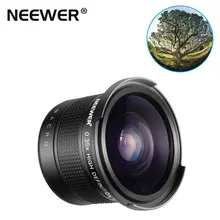 Neewer 52 мм 55 мм 58 мм 0.35x Pro HD рыбий глаз широкоугольный объектив(макро часть) для Canon Nikon sony