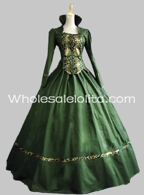 green gothic dress